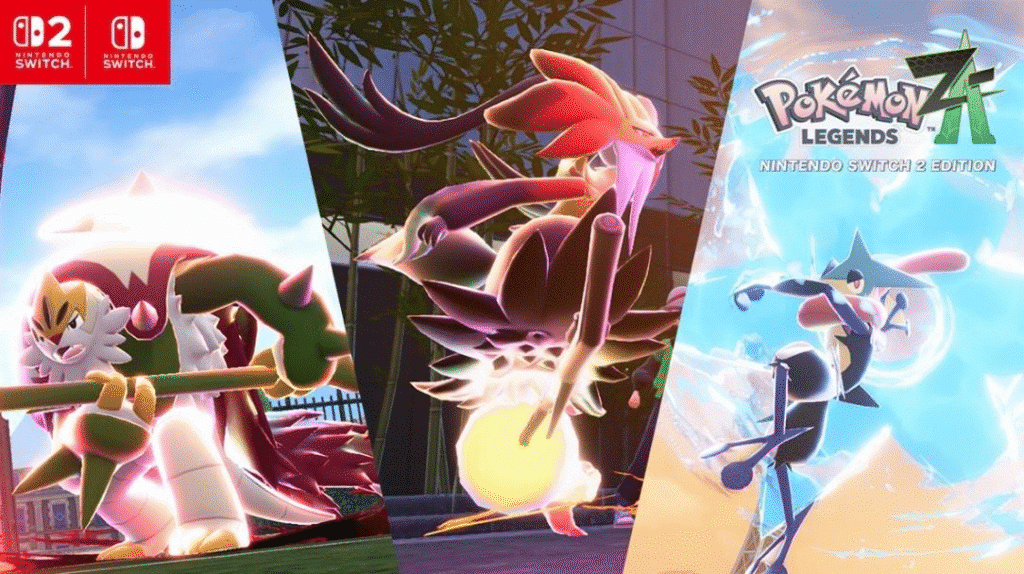 image 1 2 เตรียมพบกับร่างวิวัฒนาการเมก้าของบริการอน มาฟ็อกซี และเก็คโคกะ ในPokémon Legends: Z-A