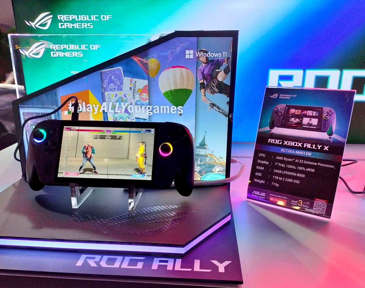 ROG เปิดตัว ROG Xbox Ally ทั้ง 2 รุ่น ในงาน gamescom asia X Thailand Game Show 2025 พร้อมวางจำหน่ายอย่างเป็นทางการทั่วประเทศ 32 MAY PR 2025 10 17 030602 ROG เปิดตัว ROG Xbox Ally ทั้ง 2 รุ่น ในงาน gamescom asia X Thailand Game Show 2025 พร้อมวางจำหน่ายอย่างเป็นทางการทั่วประเทศ
