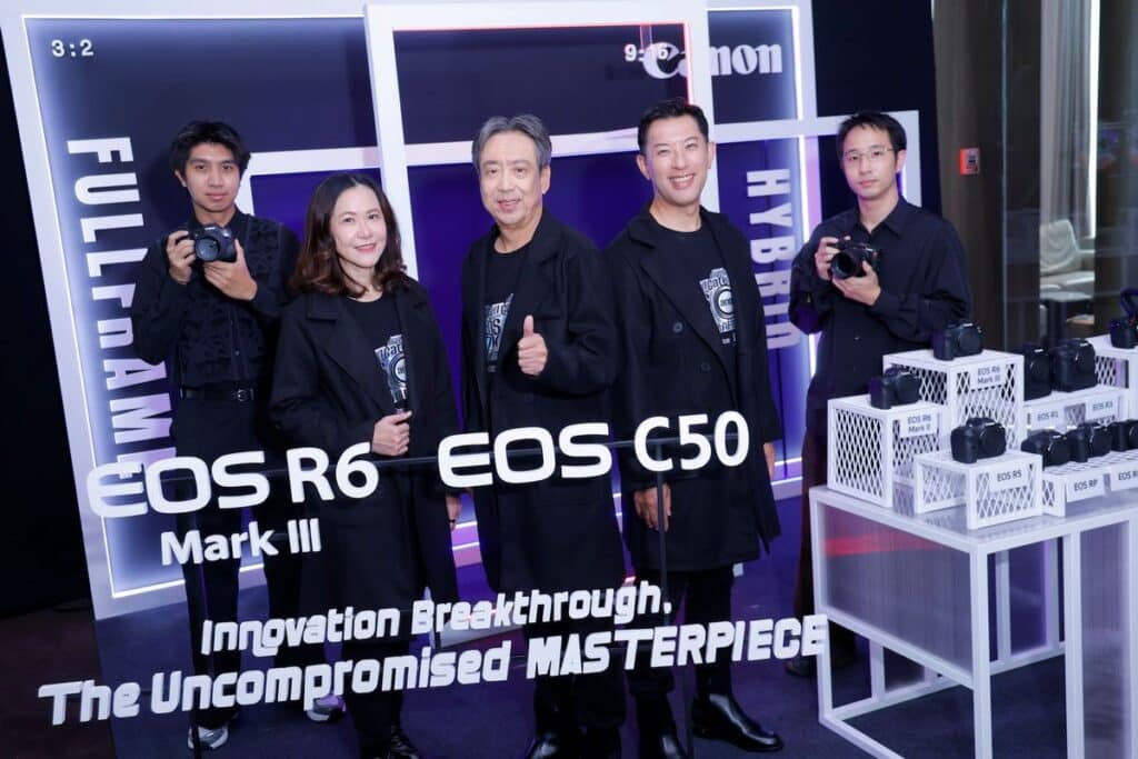 MAY PR 2025 11 14 135659 แคนนอน เดินเกมรุกตลาดกล้องไฮบริดและกล้องภาพยนตร์เต็มสูบ เปิดตัวผลิตภัณฑ์ใหม่เสริมทัพ EOS R system “EOS R6 Mark III” และ Cinema EOS system “EOS C50” ยกระดับเวิร์กโฟลว์สายครีเอเตอร์ ด้วยศักยภาพเหนือชั้น