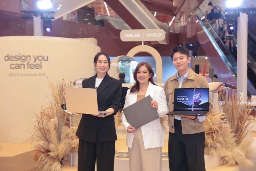 MAY PR 2026 02 09 130601 ASUS จับมือ AMD เปิดตัวโน้ตบุ๊ก AI PC ล่าสุดจาก CES 2026 พร้อมวางจำหน่ายในไทย ชูโปรเซสเซอร์ AMD Ryzen AI 400 Series ครบไลน์อัป Zenbook, Vivobook และ ProArt พร้อมเปิดโซนกิจกรรมให้ลูกค้าสัมผัสประสบการณ์ ‘Design You Can Feel’