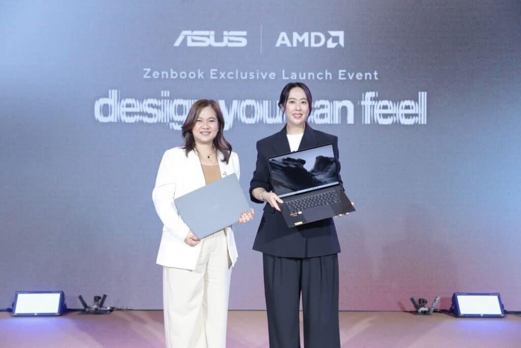 MAY PR 2026 02 09 144034 ASUS จับมือ AMD เปิดตัวโน้ตบุ๊ก AI PC ล่าสุดจาก CES 2026 พร้อมวางจำหน่ายในไทย ชูโปรเซสเซอร์ AMD Ryzen AI 400 Series ครบไลน์อัป Zenbook, Vivobook และ ProArt พร้อมเปิดโซนกิจกรรมให้ลูกค้าสัมผัสประสบการณ์ ‘Design You Can Feel’