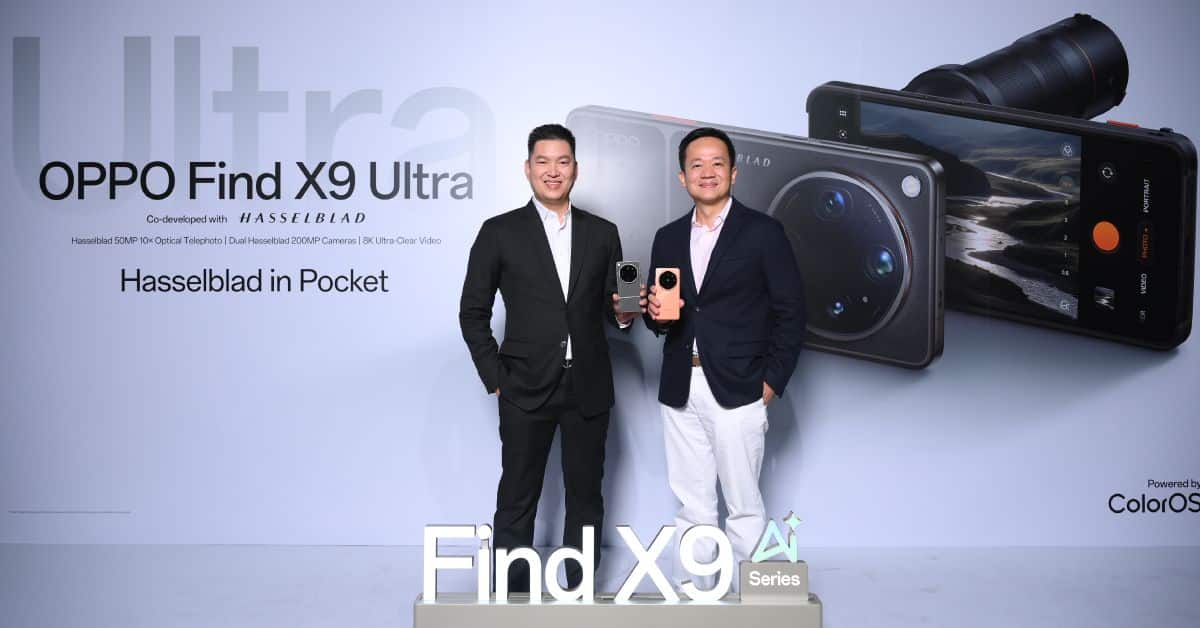MAY PR 2026 04 24 175644 OPPO Find X9 Ultra สมาร์ตโฟนแฟลกชิปรุ่นใหม่ล่าสุด มาพร้อมประสบการณ์สมาร์ตโฟนกล้องระดับอัลตรา พร้อมจับมือ AIS จองรับดีลพิเศษก่อนใคร ส่วนลดสูงสุด 32,900 บาท