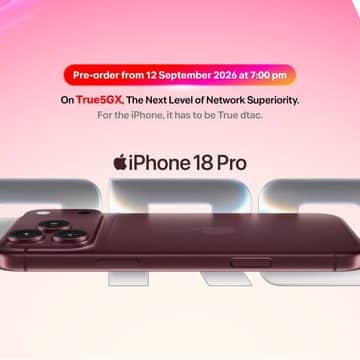 MAY PR 2026 09 10 163426 True and dtac 5G are preparing to launch the iPhone Duo, iPhone 18 Pro, and iPhone 18 Pro Max.