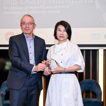 MAY PR 2026 09 21 171706 "ต่ง หมิงจู" ผู้บริหารหญิงของ GREE ได้รับรางวัล "Cool Leader" ชูโซลูชันจากจีนเพื่อรับมือการเปลี่ยนแปลงสภาพภูมิอากาศโลก