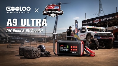 New A9 Ultra combines powerful jump starting, smart tire inflation, 100W fast charging and emergency lighting in one portable system, ahead of its October trackside appearance at Glen Helen Raceway New A9 Ultra combines powerful jump starting, smart tire inflation, 100W fast charging and emergency lighting in one portable system, ahead of its October trackside appearance at Glen Helen Raceway